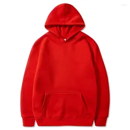 Men's Hoodies Sweater Hoodie Jacket 2023 Autumn And Winter Women's Blank Solid Colour Plush Casual Work Clothes