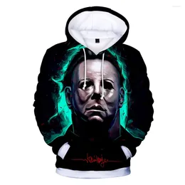 Men's Hoodies Halloween Horror Movie Michael Myers 3D Printed Graphic Hoodie Harajuku Casual Fashion Men And Women's Pullover Sweatshirt