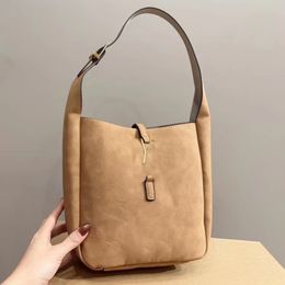 ysllbag Bag Yslssbag 2023 Suede Bucket Bags designer tote bag woman shoulder bags small handbag luxurys handbags Furry Totes Gold Letters 5A