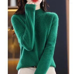 Women's Sweaters Wool Womens Clothing Sweater Tops Korean Fashion For Women Pullovers Knitwears Woman Long Sleeve Thick Turtleneck