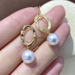 Stud Plated Gold Earrings Mountings Pearl Ear Wires Hook Findings Settings for DIY Jewellery Making YQ231026