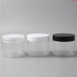 New 20 x 180ml Empty Clear PET Jars Containers with plastic lids 6oz Transparent Plastic Cosmetic Contaier sealgood Acjat