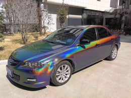 High Glossy Psychedelic Grey Car Wrap Film car wrapping film vinyl Stickers with bubble free