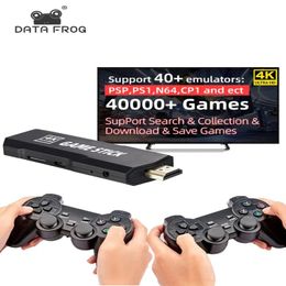 Game Controllers Joysticks DATA FROG GD10 Game Stick 4K HD Video Game Console Double Wireless 2.4G Controller Retro Console 128G 40000 Games For TV GBA Boy 231025