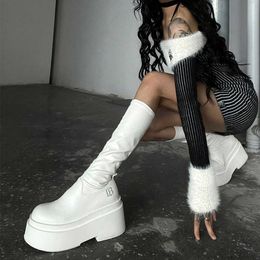 Spicy Girl Over Knee Knight Boots Female 2023 Spring/Summer New Style Matsutake Bottom Slim and Tall Boots 231026