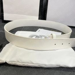Men's color metal lettering leather color belt calfskin smooth buckle official synchronous latest fashion belt Width 3.8CM