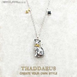 Pendant Necklaces Pendant Necklace Magic Cat Brand New Fashion Jewellery Europe 925 Sterling Silver Gift For Women Q231026