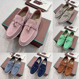 Loro Piano Loro Pianaa shoes Shoes LP Casual Mens Womens Loafers Flat Low Top Suede Cow Leather Oxfords Designer Shoes Moccasins Loafer Slip Sneakers Dress Shoes