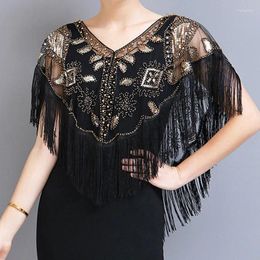Women's Blouses Summer Sequined Tassels Blouse Shirt Women Poncho Harajuku Party Shirts Woman Clothes Blusas Cape Ladies Tops Camiseta Mujer