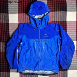 Men's Hoodie Jackets Arcterys Designer Coats Vintage Arcterys Alpha SV '98 Azul Jacket Mens 24k Gold Logo Size Large HBFO