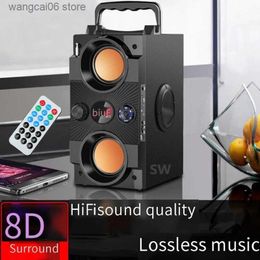 Cell Phone Speakers Big Power Portable Bluetooth Speaker 40W Outdoor Wireless Subwoofer Boombox Column Sound Music Centre Support AUX TF FM Radio T231026