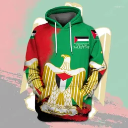 Men's Hoodies IFPD 3D Printed Hoodie Palestine Flag Sweatshirt Spring Autumn Casual Sweatshirts Pullover Top Streetwear