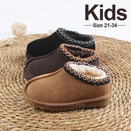 Designer kids boots tasman slippers tazz baby toddler bootes mustard seed snow mini booties boys girls australie fluffy sheepskin sherpa shoes for kid m1026