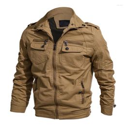 Hunting Jackets 6XL Large Size Men Multi-pockets Military Jacket Spring Autumn Outdoor Climbing Cycling Hiking Breathable Windproof Coat