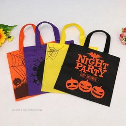 Waist Bags Halloween 6 Pcs Set Candy Nonwoven Fabric Shoulder Bag Handbag Ghost & Pumpkin Pattern Festival Gift Creative Students