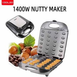 Other Kitchen Tools XEOLEO Electric Pastry Automatic Nut Waffle Bread Maker Sand Donut Baking Breakfast Machine Walnut Oven 24 Grid 231026