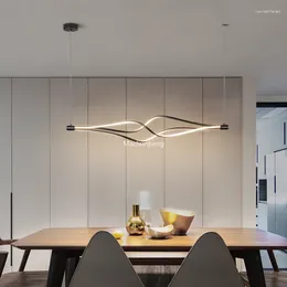 Pendant Lamps Italiano Led Ceiling Light Living Room Dining Table Modern Bar Strip Desk Decoration Maison Furniture