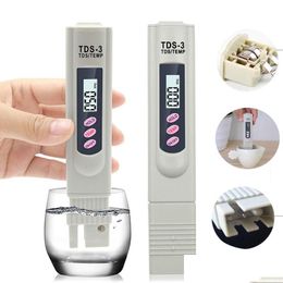 Ph Metres Wholesale Digital Tds Metre Monitor Temp Ppm Tester Pen Lcd Metres Stick Water Purity Monitors Mini Philtre Hydroponic Tester Dhcxq
