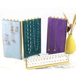 Mannequin Velvet Suede Ring Pendant Bracelets Earrings Organizer Necklace Jewelry Display Stand Holder Rack Showcase Plate Shelf H252t