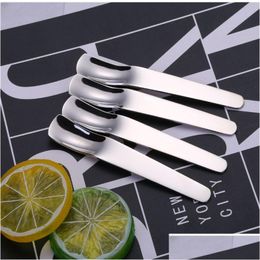 Spoons Stainless Steel Ice Cream Spoon Coffe Yoghurt Dessert Home Creative Cake Kitchen Tools Cyq016 Drop Delivery Garden Dining Bar F Dhkqs