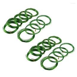 Garden Decorations 18 Rolls Bonsai Wires Anodized Aluminium Training Wire With 3 Sizes (1.0 Mm 1.5 2.0 Mm) Total 147 Feet (Green)