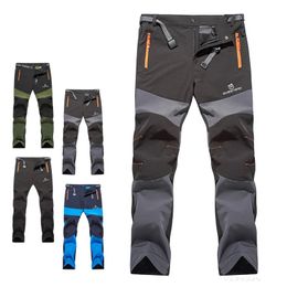 Men Spring Autumn Single Layer Windproof Waterproof Camping Hiking Pants Climbing Fishing Trekking Cycling Trousers