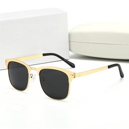 High Quality Luxury Round metal sunglasses Polarised Mens designer sun glasses lunettes de soleil pour hommes with box232S