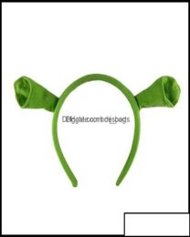 Other Festive Party Supplies Home Garden Shrek Hairpin Ears Headband Head Circle Halloween Children Adt Show Hair Hoop Costume Ite1163538