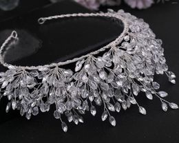 Headpieces HP361 Sparkling Full Rhinestone Bride Crown Wedding Bachelorette Party Girl Hair Accessories Silver Headwear Handmade