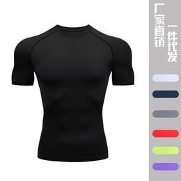 Men s T Shirts Men Compression Running T Shirt Fitness Tight Short Sleeve Tshirt Training Jogging Shirts Gym Sportswear Quick Dry Rashgard 231025