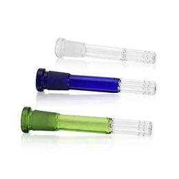 Colorful Smoking Glass Portable 18MM To 14MM Replaceable Herb Tobacco Waterpipe Filter Bong Down Stem Bong DownStem Bowl Hookah Shisha Diffused Cigarette Holder