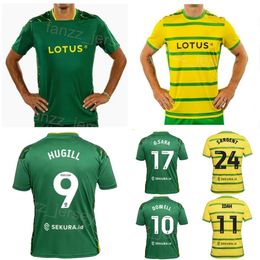 2023/24 Club Team Norwich 27 ROWE Soccer Jersey City 11 IDAH 17 SARA 9 SARGENT 16 FASSNACHT 10 BARNES 3 STACEY 23 MCLEAN 24 DUFFY GIBSON Football Shirt Kits Green Yellow