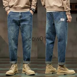 Men's Jeans Baggy Jeans Men Harem Pants Loose Fit Wide Leg Vintage Clothes Casual Male Denim Trousers Streetwear Patched Pockets HipHop Kpop J231026