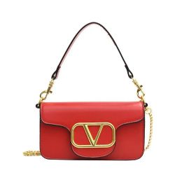 Luxury Brand Chain Bags Fashion V Letter Wallet Vintage Ladies Solid Colour Leather Handbag Designer Shoulder Crossbody Bag556