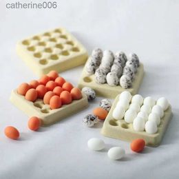 Kitchens Play Food New Pretend Play Miniature Dollhouse Kitchen Food Mini Egg with Egg Trays for blyth barbies ob11 bjd Doll ToyL231026