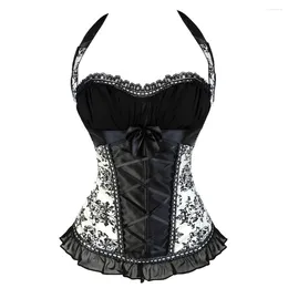 Bustiers & Corsets Gothic Corset Sexy Clothing Lace Up Steel Boned Overbust Bustier Shaper Women Retro Steampunk Waist Trainer