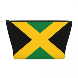 Cosmetic Bags Travel Jamaican Flag Toiletry Bag Portable Patriotism Makeup Organizer Women Beauty Storage Dopp Kit Case