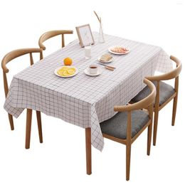 Table Cloth Simple Waterproof Plaid Tablecloth Rectangle Tablecloths Picnic Covers Suitable For Home El Decor