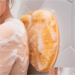 Other Bath & Toilet Supplies Exfoliating Shower Mas Scraper Bathroom Non-Slip Bath Mat Back Brush Sile Foot Wash Body Cleaning Bathing Dhjcn