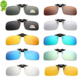Polarized Clip On Sunglasses 180 Upturn For Myopia Glasses Photochromic Sunglasses Night Vision Fishing Driving Goggles