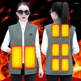 Women's Vests Women's Constant Temperature Electric Waistcoat In Autumn Winter Usb Charging Heating Vest Warm Middle Aged Mother'S