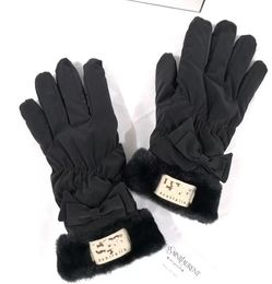 Men Leather Gloves Matt Fur Mittens PU Five Fingers 4 Colours With Tag Male Suede Split Finger Gloves Wholesale