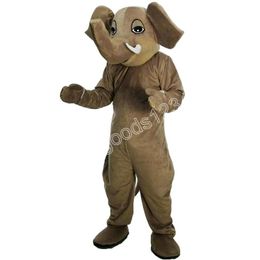 2024 Adult size Elephant Mascot Costumes Halloween Fancy Party Dress Cartoon Character Carnival Xmas Advertising Birthday Party Costume Outfit