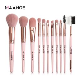 Makeup Tools MAANGE Brushes Pro Pink Brush Set Powder EyeShadow Blending Eyeliner Eyelash Eyebrow Make up Beauty Cosmestic 231025