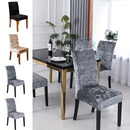 Chair Covers Cover Velvet Shiny Fabric Diamond Universal Size Seat Case Slipcovers For Home