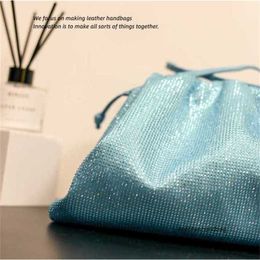 Bottegaa Vendetta Fashion Botega Bottegga Luxury Jodies Bag Authentic Designer Jodie Bags Bag Cloud Diamond Versatile One Shoulder Cross Body Rhinestone Wrinkle