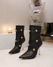 Women new designer medium cloth boots Ankle Socks Booties luxury sexy High Heel Shoes sneaker boot three color 35-42