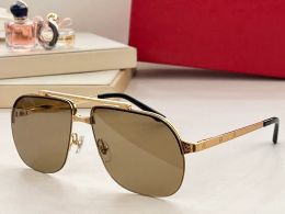 Lee Sunglasses For Men and Women Summer Designers 0353 Style Anti-Ultraviolet Retro Eyewear Half Frame Glasses Random Box