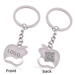 Keychains Lanyards 50pcs Wholesale Customized Products Apple Accessories Car Keychain Custom Key Chain for Car Wedding Gift for Guest 231025
