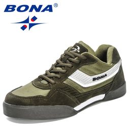 Dress Shoes BONA Designers Man Platform Casual Sneakers Classics Skateboarding Men High Quality Antiskid Walking Sport 231025